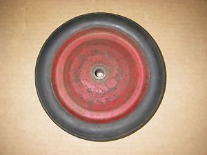 Vintage Toy Wagon Pedal Car Wheel 8" Diameter Hard Rubber Tire Tractor Tricycle