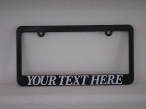 Custom Personalized License Plate Frame