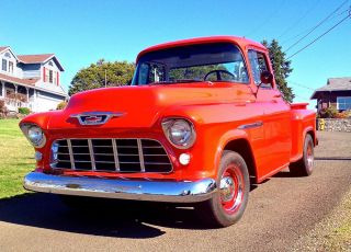 1955 Chevy Pickup Truck 3100 1 2 Ton Short Bed Step Side Gyspy Red