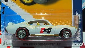 Hot Wheels 2012 Olds 442 Custom Wheels Rubber Tires RARE Limited New