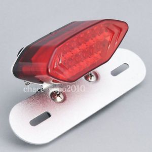 Red 16 LED Motorcycle ATV Tail Turn Signal Brake License Plate Integrated Light