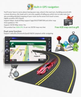 2Din Android 4 0 OS Car DVD Player GPS Bluetooth iPod Radio 3G WiFi Head Unit HD