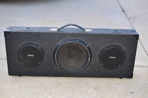 Becker 3 Speaker Woofer in Car Speaker Box with The Speakers Installed