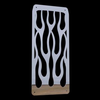Honda Shadow VT600 VLX All Years Flame Radiator Grille Cover Polished Stainless