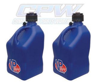 2 Pack VP 5 Gallon Blue Racing Fuel Gas Can Utility Water Jug Jerry Container
