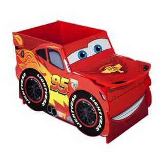Delta Children Red Disney Cars Lightning McQueen Toy Box