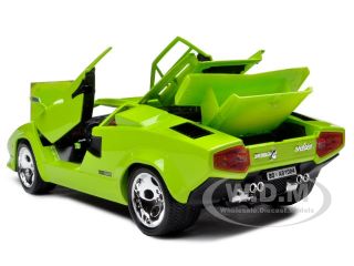 Defective Lamborghini Countach 5000 Green 1 18 Diecast Model Car
