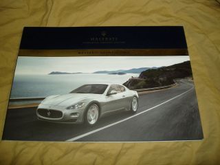 2009 Maserati Granturismo Gran Turismo Brochure Prospekt Catalogue North America
