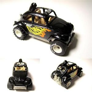Vintage 1983 Mattel Hot Wheels Real Rider Black Baja Bug VW Volkswagen Beetle