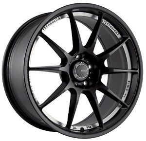 18 Konig Milligram Black Rims Wheels 18x8 5 45 5x114 3 Accord Mazda 3 Mazda3