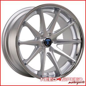 19" Ford Mustang GT Rohana RC10 Silver Concave Staggered Wheels Rims