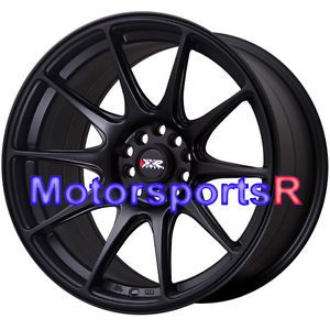 18 XXR 527 Flat Black Staggered Rims Wheels Concave 5x114 3 03 04 08 Nissan 350Z