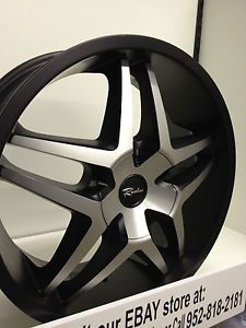 15 inch Black Raceline Montage Wheels Rims Hyundai Elantra Kia Forte Sedona 15"