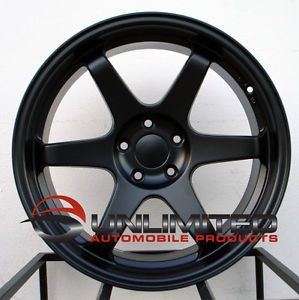 18" Varrstoen ES2 Staggered Matte Black Wheels Rims Fit Nissan 370Z 350Z G35 G37