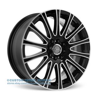 17" Dcenti DW905 Black Rims for Saturn Scion Suzuki Toyota Wheel