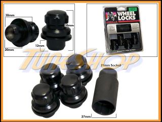 4 Lock Gorilla Lexus Scion Stock Factory Wheels Rim Mag Lug Nut 12x1 5 1 5 Black