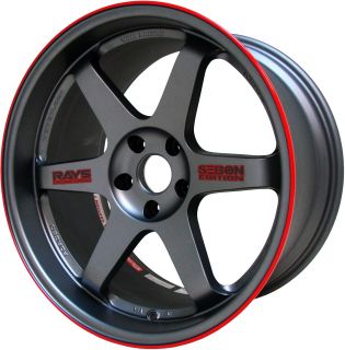 17" Seibon Edition Rays Engineering TE37 Alloy Wheels   Subaru Impreza WRX / STi