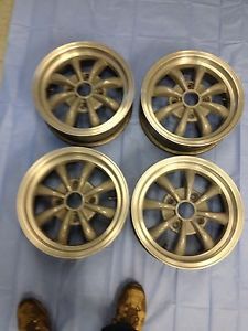 VW Vintage Beetle Bug 8 Spoke Alloy Wheels Set 4x130 15"x5 1 2" Volkswagen
