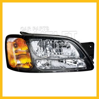 00 04 Subaru Legacy GT Left Headlamp Assy SU2502105 Black Bezel Light Outback LH
