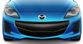 Mazda 3 Front Bumper Mesh Valance Outer Grille Spoiler Dam Grill 2012 2013