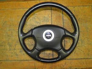 JDM Subaru WRX STI GC8 Version 6 Leather Steering Wheel SRS Airbag