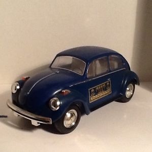 Jim Beam RARE Volkswagen Beetle Shaped Blue 100 Month Whiskey Bottle for Parts