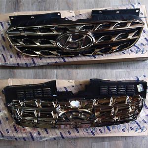 Hyundai 2010 2011 2012 Genesis Coupe Chrome Radiator Grille Grill 1 1 Parts