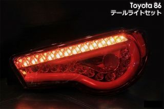 2012 2013 Toyota 86 ZN6 Scion Fr s Rear LED Tail Light Lamp Set Red JDM VIP