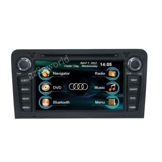 Radio DVD GPS Navigation Headunit Stereo for Audi A3 with Map Card Camera