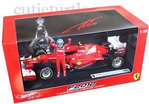 Hot Wheels BBW94 F 2012 Ferrari F1 GP Malaysian Winner 1 18 Fernando Alonso 5