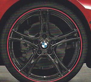 BMW F30 3 Series 2012 Style 361 20" Wheel Set New Bi Color Black Red