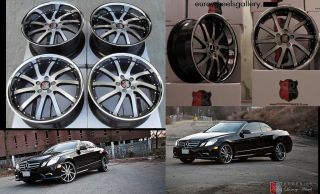20" MRR RW4 Wheels for Mercedes E 350 500 s 430 550 S500 Rims Caps Lug s Set
