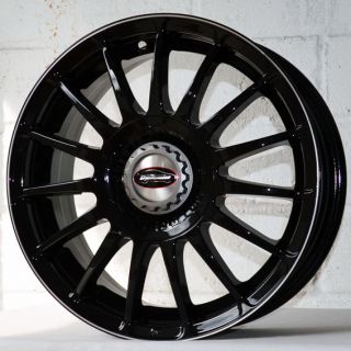 15" Nissan Tiida New Model Team Dynamics Monza Black Alloy Wheels 4x114