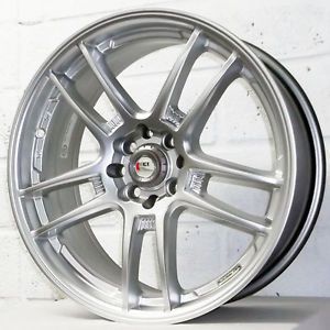 17" Kia Rio 2005 2010 Saloon Estate Kei Racing Yari Silver Alloy Wheels 4x100