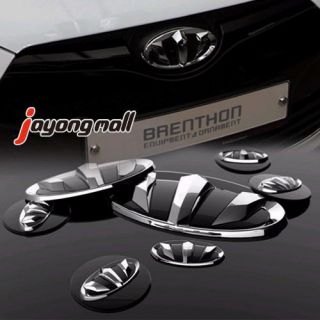 Brenthon Front Rear Wheel Horn Emblem Set 7 Piece Fit Kia Sportage R 2010 2011