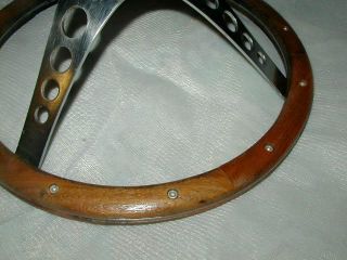 Vintage Superior Wood Steering Wheel "The 500" Universal Fit