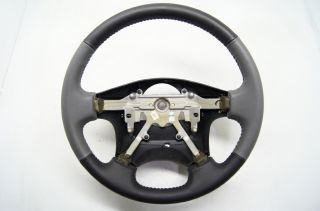 New 99 01 Isuzu Vehicross Steering Wheel Grey Gray Black Leather