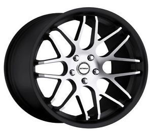 20 inch Strada Moda Black Wheels Rims 5x4 5 Crown Victoria Taurus Edge Flex CR V