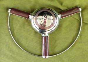 1941 Oldsmobile Horn Button and Horn Ring Art Deco Steering Wheel Parts
