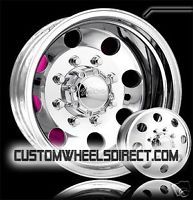 4 Ultra Wheels Type 02 Dually 8x200 17x6 5 Polished New Ford Free Lugs