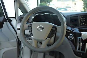 Grey PVC Leather Auto Steering Wheel Stitch Wrap Cover Nissan Mitsubishi 14" 15"
