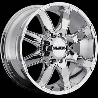 17" 8 Lug Chrome Wheels