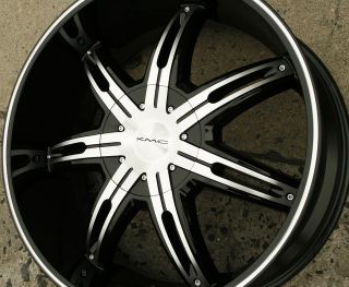 KMC Surge KM665 22 x 9 5 Black Rims Wheels 4WD Chevrolet Blazer 88 Up 5H 30