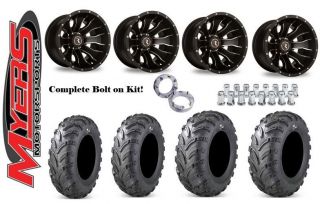 Polaris Razor RZR 170 Tires and Wheels Kit Bolt on 12" Mamba and 23" Swamp Fox