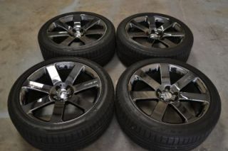 20" Chrysler 300 SRT SRT8 Black Chrome Wheels Rims Goodyear Tires 20x9 Dodge