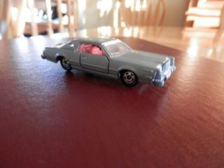 Vintage Ford Matchbox Size SILVER1976 Lincoln Continental Mark IV Bytomica Tomy