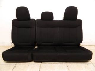 2009 2010 2011 2012 Ford F 150 F150 FX4 Front Black Cloth Power Bucket Seats