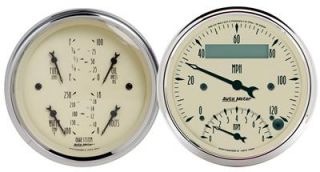 Auto Meter Antique Beige Analog Gauge Kit 1819