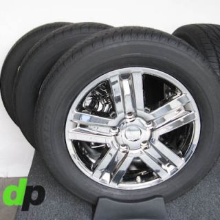 20" Toyota Tundra Sequoia Factory OEM Ecodriven Chrome Wheels Rims Dunlop Tires