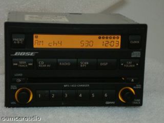 05 06 07 Nissan Pathfinder Bose Radio Stereo 6 Disc Changer CD  Player